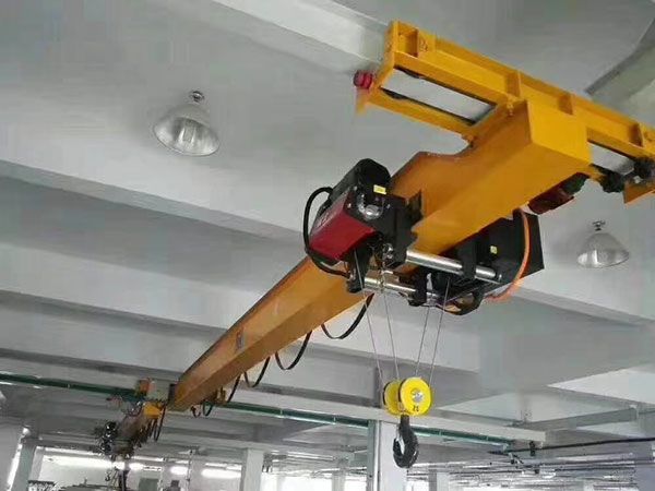 Suspended and standing column cantilever crane